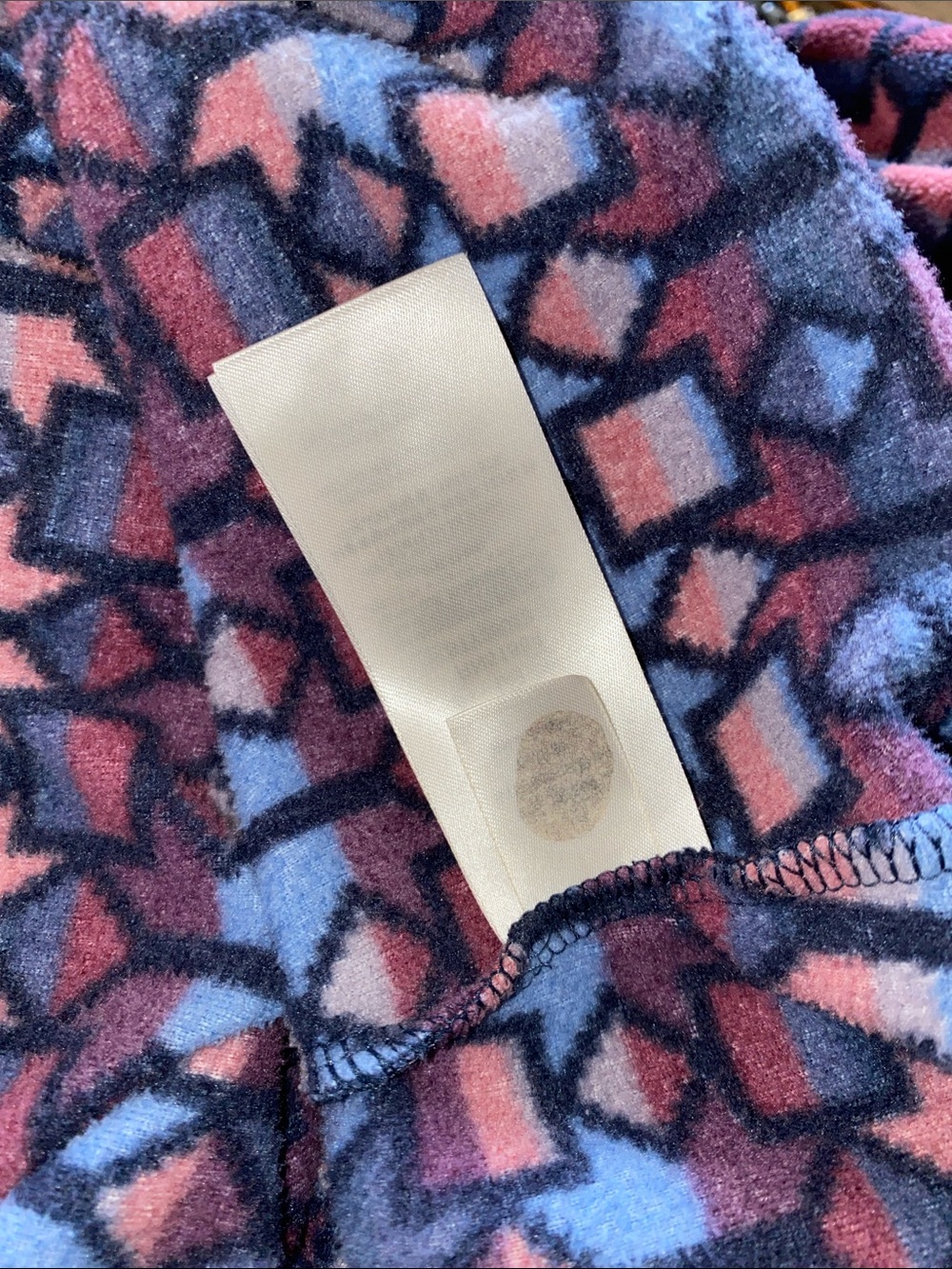 Patagonia Pullover Loose Snap Placket Polyester Fleece Geometric Outdoors Small - Picture 12 of 12